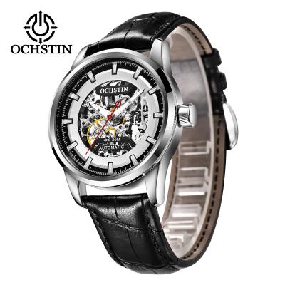 China OCHSTIN Date Automatic Mechanical Men Watches Male Clock Waterproof Genuine Leather Relogio 62001C Business Senior Wristwatch Men for sale