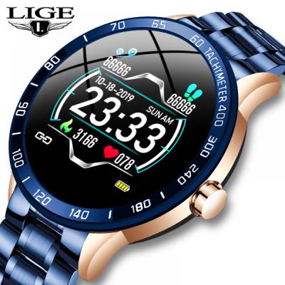 China Date LIGE BW0122 Color Screen Sport Auto Smart Watch Men Fitness Tracker For iPhone/xiaomi Heart Rate Blood Pressure Function Smartwatch for sale