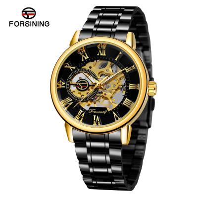 China Simple Stainless Steel Men's Water Resistant Forsining Business Wrist Watch Male 30m Automatic Mechanical Clock 8099 Waterproof Masculino for sale