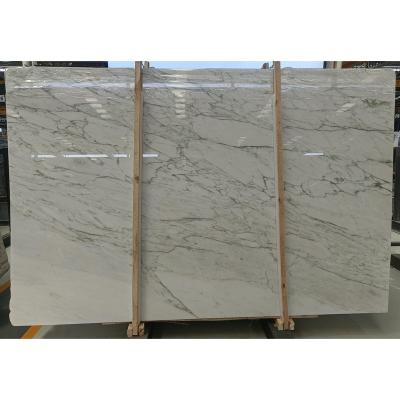 China Factory New Arrival Living Room Wall Flooring Natural Marble Slab Decoration Modern Kangsheng Statuario White Onyx Slab for sale