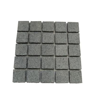 China Industrial Wholesale Dark Gray G654 Granite Brick Driveway Paver Paving Tiles for sale