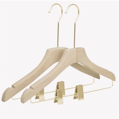 China Behind Doors/On Walls Wholesale Custom Standard Adults Grade Logo A Wooden Suit Hangers For Cloths for sale