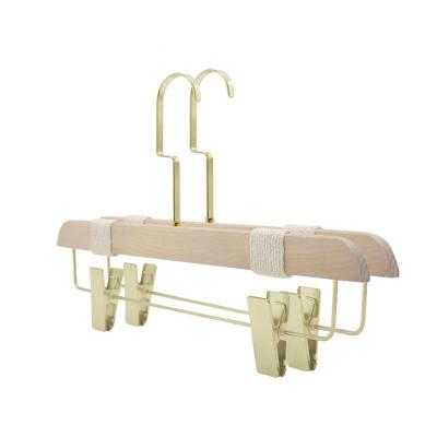 China Factory Contemporary Cheap Hanger Popular Hot Selling Clothes Wooden Casual Clothes Hanger With Clip for sale