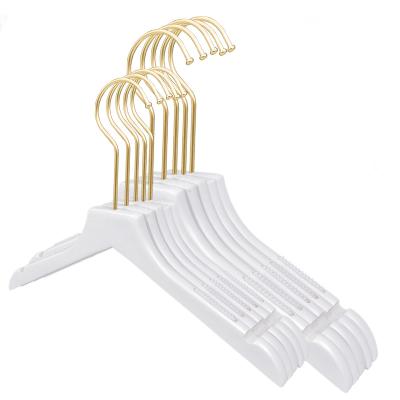 China 2022 Luxury White Non Slip Skirt Hangers Minimalist Bathroom Organizer Premium Branded Hangers Non-Slip Non-Slip Non-Slip for sale