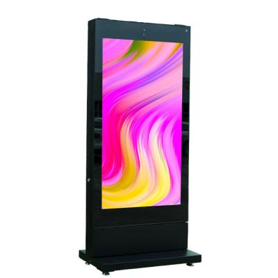 China 2020 hot sale outdoor 43 55 65 inch display machine WIFI/4G outdoor separate machine LCD monitor price for sale