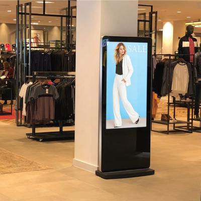 China 55 Inch Indoor Indoor Floor Stand Advertising Interactive Vertical Display LCD Digital Signage for sale