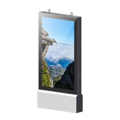 China Adertising large size outdoor standing frameless led display light box customized outdoor standing advertising mupi Chinese manufacturer for sale