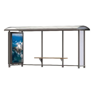 China Adertising Design Aluminum Cheap Modern Waiting Bus Stop Led Display DIY Vanity Building for sale