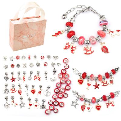 China Decoration Charm Bracelets Making Kit for Girls, Charm Beads Bracelet Jewelry Kit Jewelry Charms Gift for sale