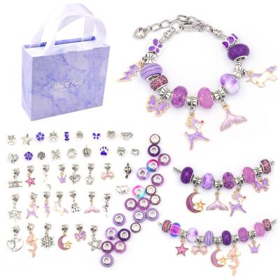 China Decoration Charm Bracelets Making Kit for Girls, Charm Beads Bracelet Jewelry Kit Jewelry Charms Gift for sale