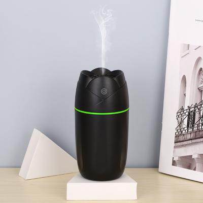 China 300ml Ultrasonic H2O Car USB Portable Humidifier Glow Cup Mist Maker Cool Car Mini Air Humidifiers for sale