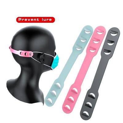 China Comfortable Adjustable Anti-skid Soft Silicone Mask Holder Third Gear Non-slip Ear Hook for sale