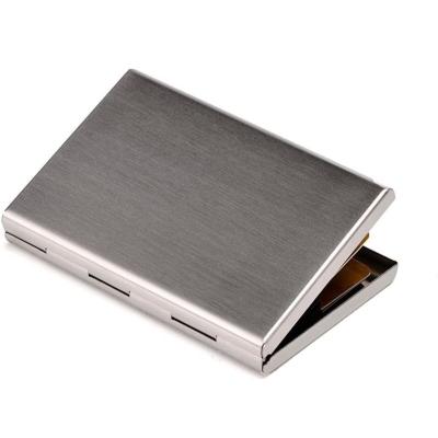 China RFID LATROU - PU Leather Stainless Steel Business Card Case Wallet Credit Card ID Case Multi Holder for Women Men for sale