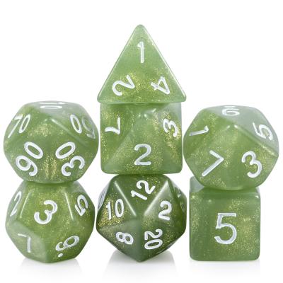 China Dnd Acrylic Game Table Dice Set DND Games DND Rolling Dice Plastic Set DND Set for sale