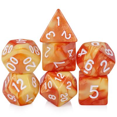 China Factory wholesale custom dnd games d4 d6 d8 d10 d12 d20 DND acrylic dice RPG dice set for dungeons and dragons for sale