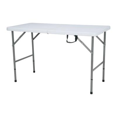 China Wholesale Custom White 4ft 6ft Modern Plastic Portable Camping Folding Dining Table Manufacturers for sale