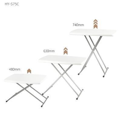 China Modern Hot Sale Height Single Folding Legs Cheap Adjustable Plastic White Height Adjustable Table Folding Table Single Leg for sale