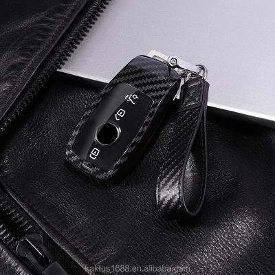 China Eco-friendly For Benz Car Key New E Series New SClass 18CLS Maybach S 19Classes A\C\E\S\G Car Key Case PC Carbon Filament Shell Cover for sale