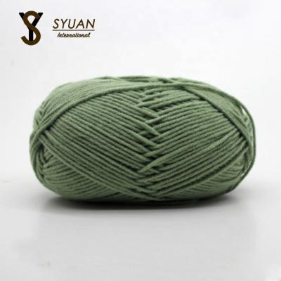 China Knitting Crochet Viable Chat Soft Baby Milk Cotton Yarn Price China Suppliers for sale