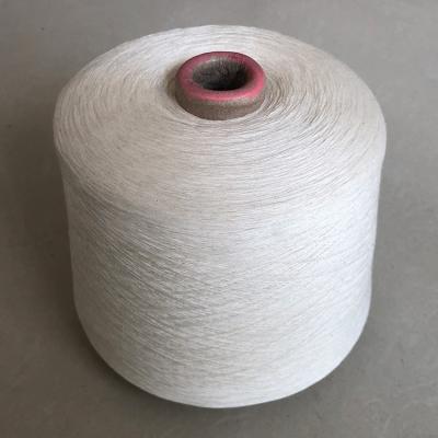 China High Quality 28S/2 Core Anti-pilling Spun Yarn 50%Rayon 20%Nylon 30%PBT White Blend Yarn for sale