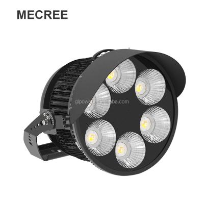 China 50 years lifespan under air convection CE RoHS bridgelux ip66 1000w outdoor round shape high power led flood lights for sale