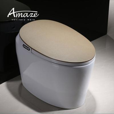 China Automatic Operation Stun Modern Japanese Intelligent Self Cleaning Ceramic Toilet Automatic Public Toilet for sale