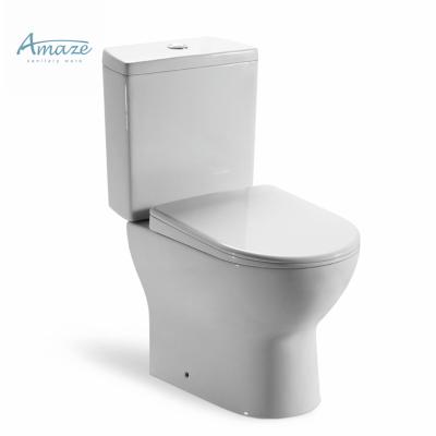 China Cheapest Europe Sanitary Trap Double-Flow Chaozhou Factory Ware Two-Piece Toilet p for sale