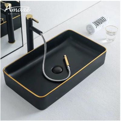 China Shampoo Sinks Ware Product Bathroom Art Basin Ceramic Hand Wash Sanitary Basin zu verkaufen