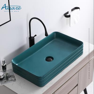 China Glod Art Basin Hand Wash Basin Fancy Basin Sink Price Color Ceramic Wash Basin zu verkaufen