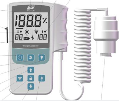 China 1 medical oxygen concentration detector without battery for sale