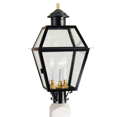 China Chinese Retro Lamp Residential Transparent Glass Lamp Yard Garden Park Street Light for sale