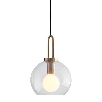 China Hot Selling Small Residential E27 Attic Lights Led Transparent Industrial Pendant Lights for sale