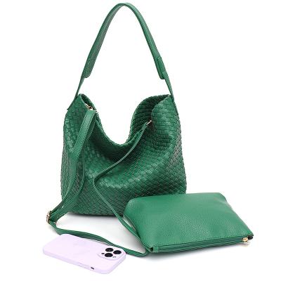 China Fashion Street /Daily Life/2023 Shopping 2023 High Quality Handmade Woven Luxury PU Vegan Leather Handbags Women Brand Fashion Shoulder Bag Luxury Casual Cross Large - Body for sale