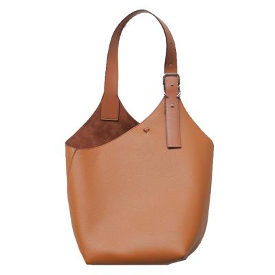 China Women Daily Carry/Shopping 2023 Fashion Vegan Handbags Large Capacity Hobo Casual Bucket With Inner Purse Brand PU Leather Daily Shoulder Bags for sale