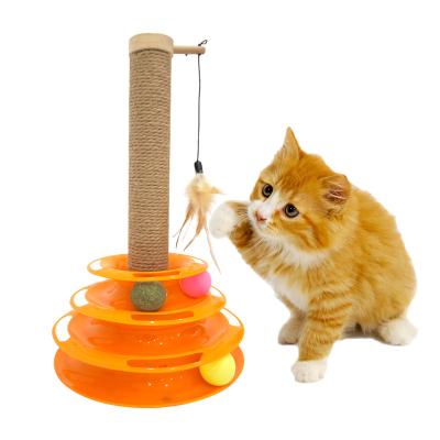 China PNB Viable Free Samples Multi-Level Wall Mounted Eco-Friendly Cat House Wooden Tower Cat Tree Sisal Scratching Post Condo Shelf for sale