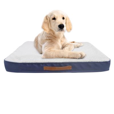 China Wholesale Breathable Dog Bed Elevated Square Orthopedic Memory Foam Dog Soothing Cooling Comfortable Mat for sale