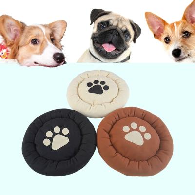 China Round C Dog Bed Breathable Eco-Friendly Waterproof Custom Donut Washable Mat for sale