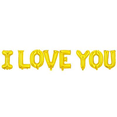 China Beautiful I love you globos wholesale colorful large size wedding mylar balloons letters for dating for sale