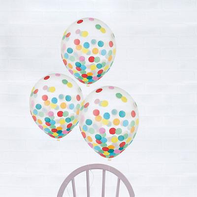 China Transparent Decoration Gift Latex Balloon Confetti Balloons For Party Decoration for sale