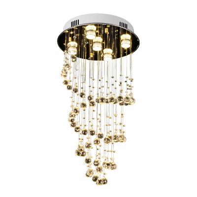 China Modern Modern Pendant Lamp LED Ceiling Lamp Bedroom Dining Room Lamp Living Room Crystal Aisle Around Crystal Chandelier for sale