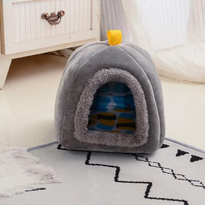 China Small Dog Bed Litter Cat Litter Sustainable Warm Cute Mini Pet House Winter Small Animal Bed for sale