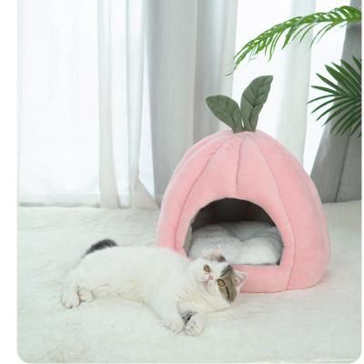 China 2022 New Style Litter Cat Pet Garbage Yurt Small Viable Partially Enclosed Dog Winter Warm Nest Mat for sale