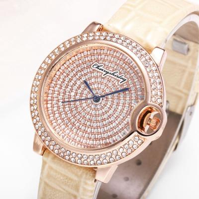 China Korean women's day/date belt watch fashion student leisure simple wordless quartz watch for sale