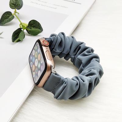 China Fabric Suitable For Apple Watch Band Smart Band Trend Solid Color Fabric Wristband Wristband for sale