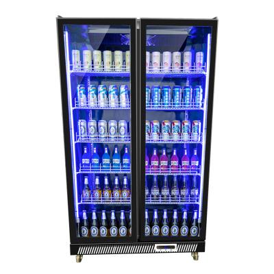 China Commercial upright beer fridge Freezer display fridge Single-temperature beverage supermarket frige for sale