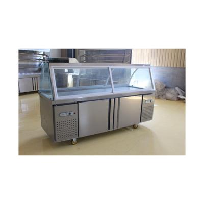 China Newest Design Sliding Glass Door Good Quality Glass Door Chest Cooked Food Freezer Display for sale