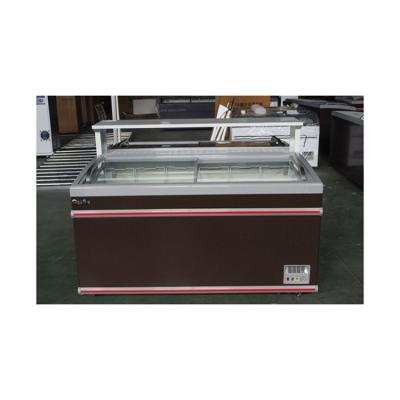 China Widely Used Horizontal Sliding Glass Door Top Quality Retail Display Freezer For Supermarket for sale