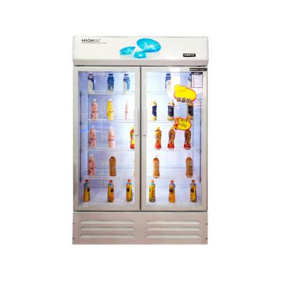 China Economical Single-temperature Custom Design Supermarket Display Cooler Shop Upright Beverage Refrigerator Cabinet for sale