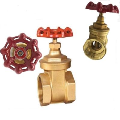 China Industrial DN 15 -50 3/4 1 11/4 11/2 2 Inch High Quality Copper Gate Valve With Iron Hand Wheel HVAC Parts Gate Valves for sale