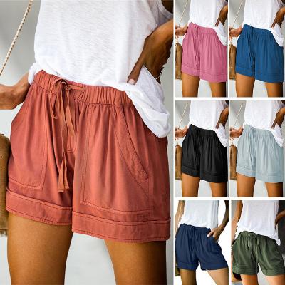 China European version of the viable 2022 new women's shorts summer casual high waist lace-up loose wide leg pants for sale